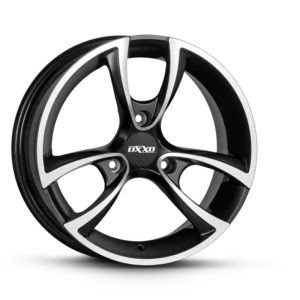 oxxo trias matt black polished felna